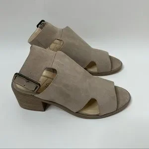 Sole Society Tally block heel cutout sandal taupe